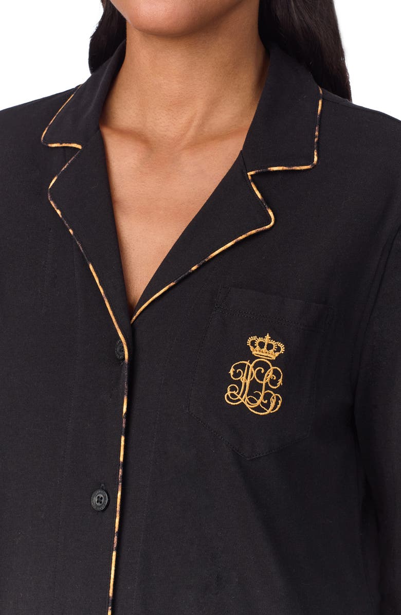 Lauren Ralph Lauren Crest Embroidered Sleepshirt, Alternate, color, 