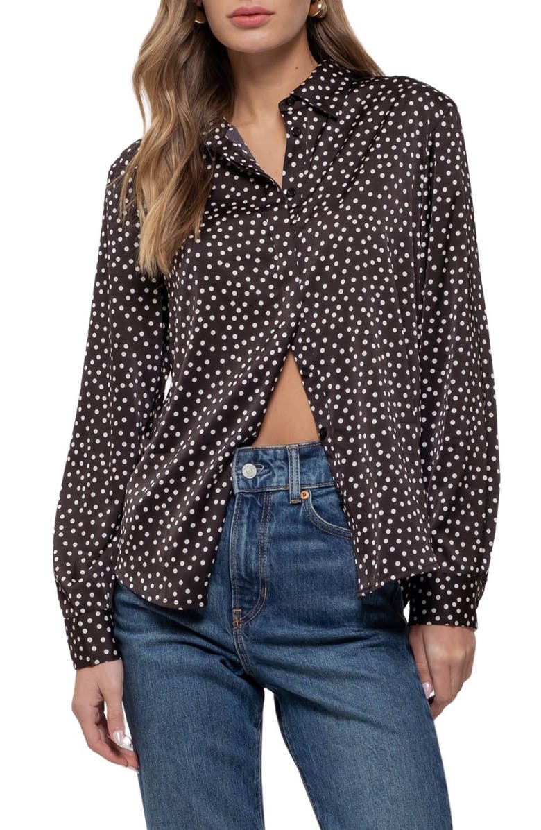 Blu Pepper Polka Dot Button-Up Shirt | Nordstromrack