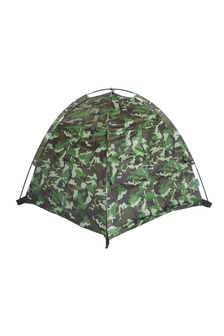 Camo Tent, Chair and Sleeping Bag Set, Alternate, color, GREEN