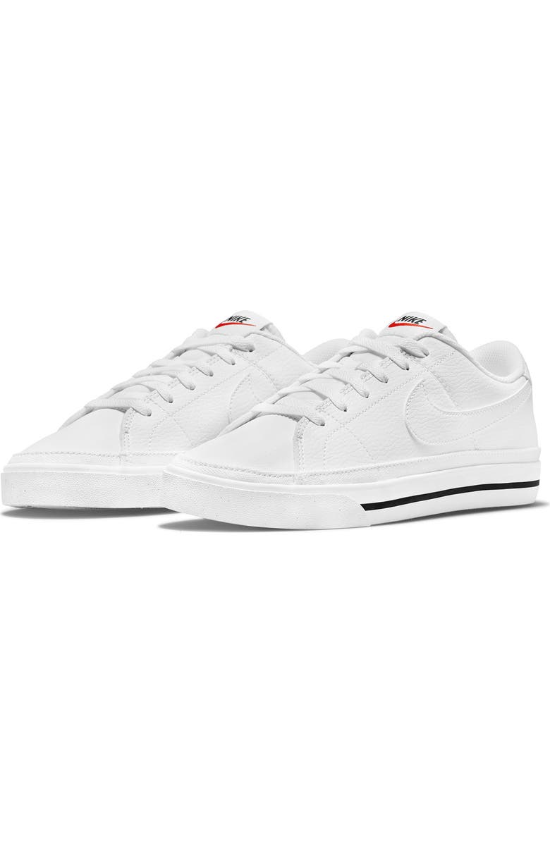 Nike Court Legacy Sneaker, Main, color, White/ Black/ Volt/ Orange