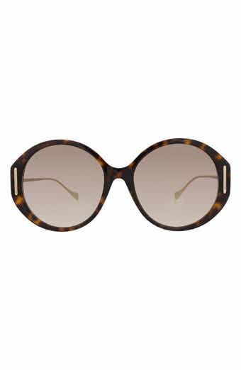 Gucci 58mm Round Sunglasses