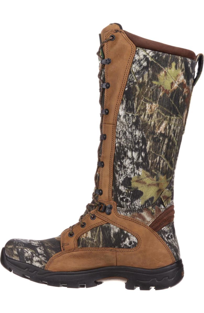 Rocky Hunting Waterproof Snake Boot Unisex Sized, Alternate, color, Mossy Oak Break Up