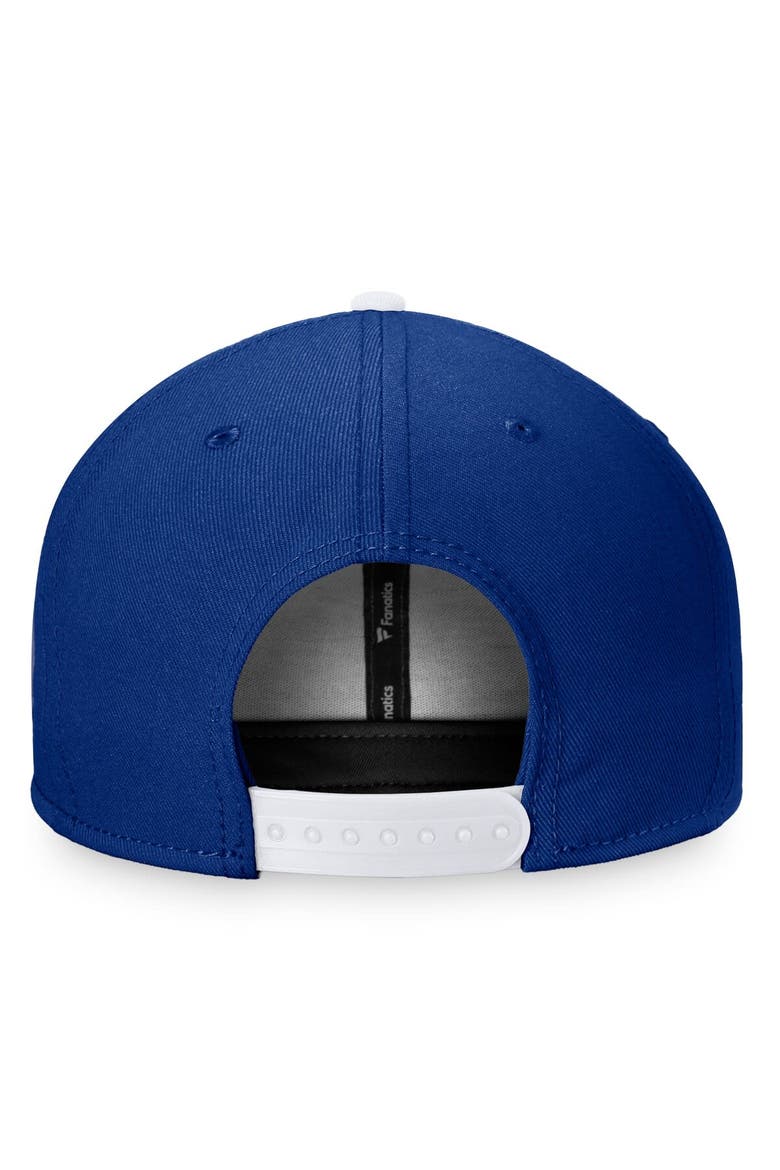Men's Fanatics Branded Blue/White Toronto Maple Leafs Fundamental Colorblocked Snapback Hat, Alternate, color, Blue