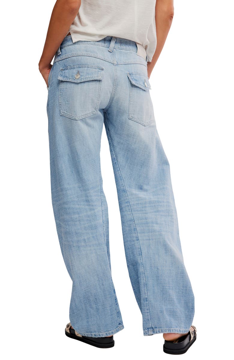 Free People Highland Low Rise Barrel Jeans, Alternate, color,