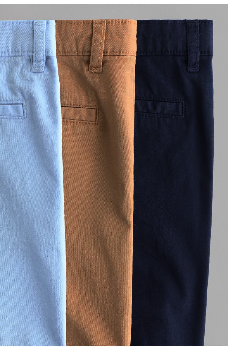 H&M 3-pack Cotton Chino Shorts, Alternate, color, Light Blue/Dark Beige