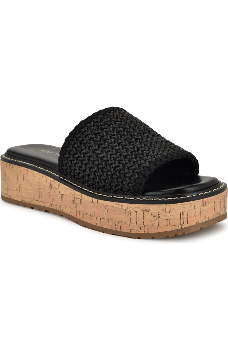 Nine West Keller Platform Slide Sandal, Main, color,
