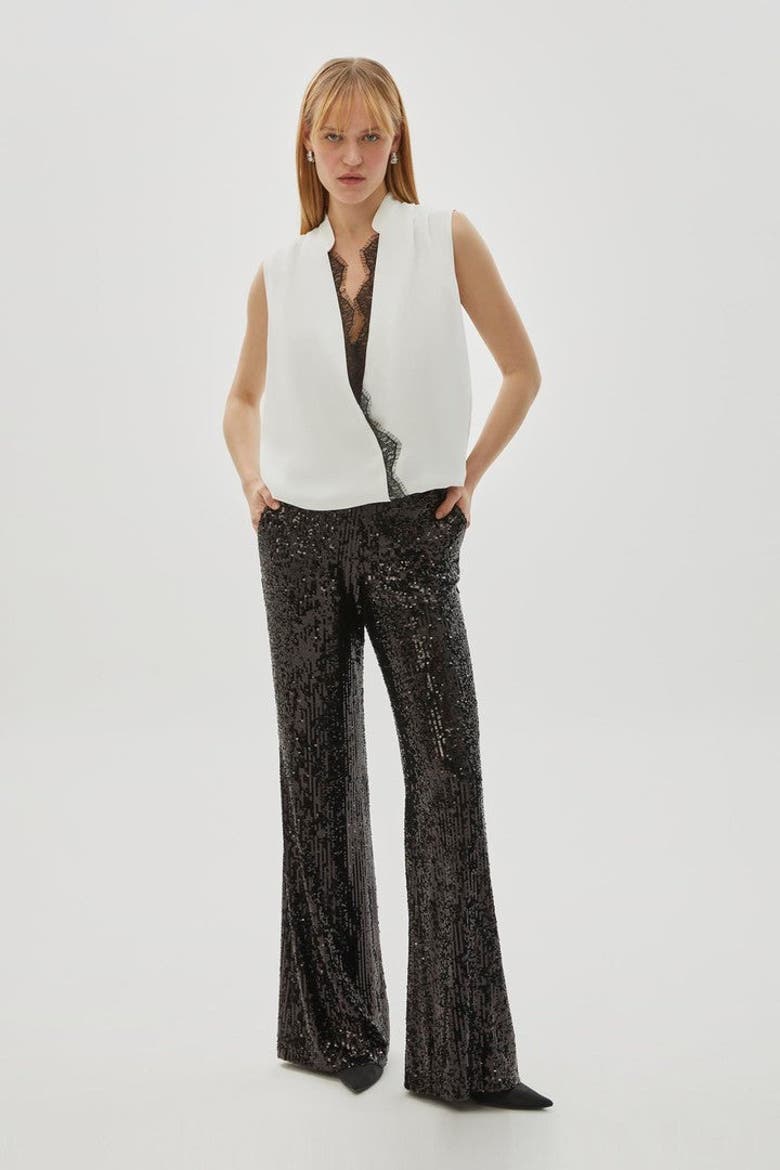 Brenda Sleeveless Blouse, Alternate, color, Ecru