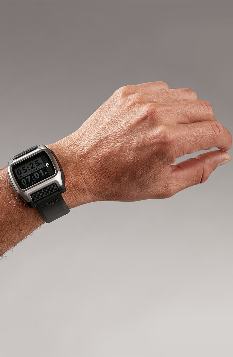 Nixon High Tide Digital Silicone Strap Watch, 44mm, Alternate, color,