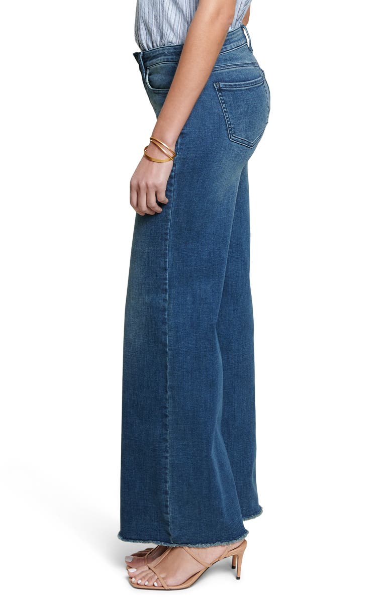 NYDJ Teresa Fray Hem Wide Leg Jeans, Alternate, color,