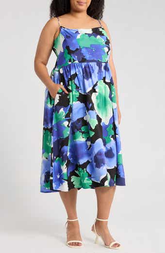 Renee C Floral Fit & Flare Sundress