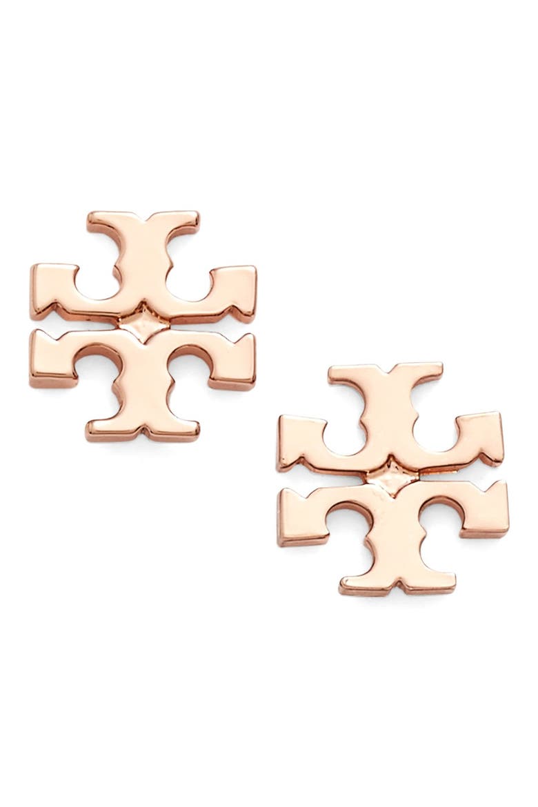 Icon Stud Earrings, Main, color, ROSE GOLD