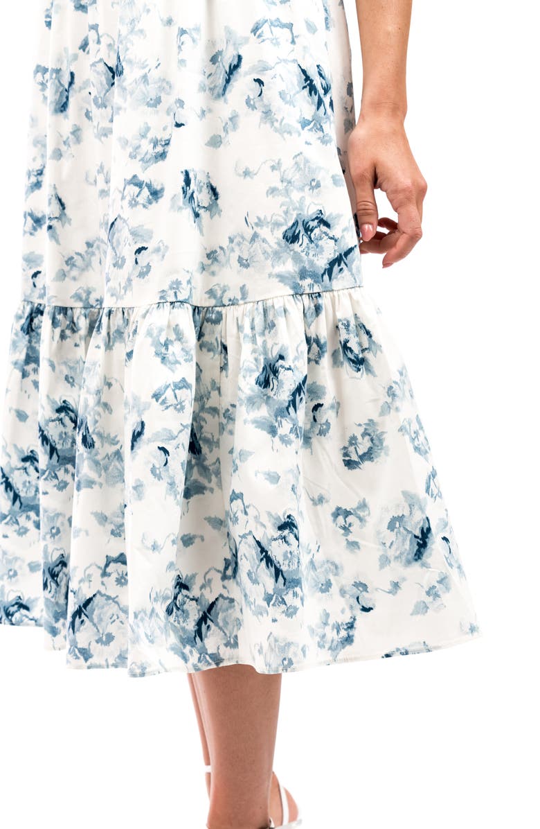 Rachel Parcell Puff Sleeve Midi Dress, Alternate, color,