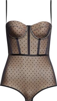 Zimmermann Dot Point d'Esprit Underwire Bodysuit