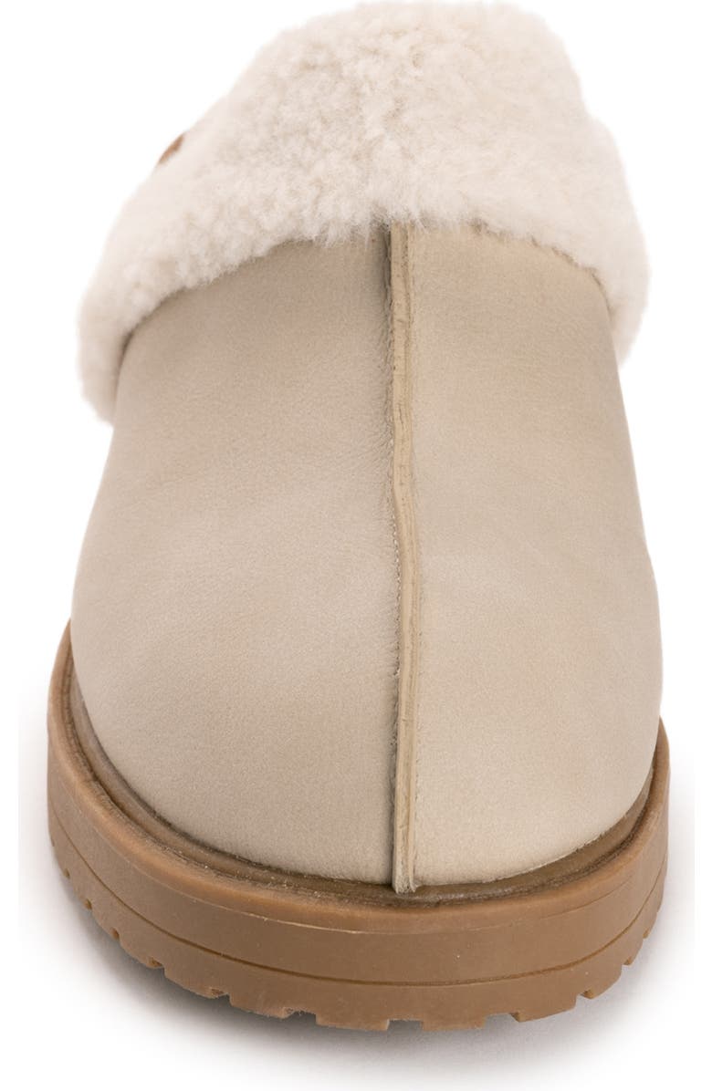 MUK LUKS Sophia Faux Fur Trim Mule, Alternate, color, Natural