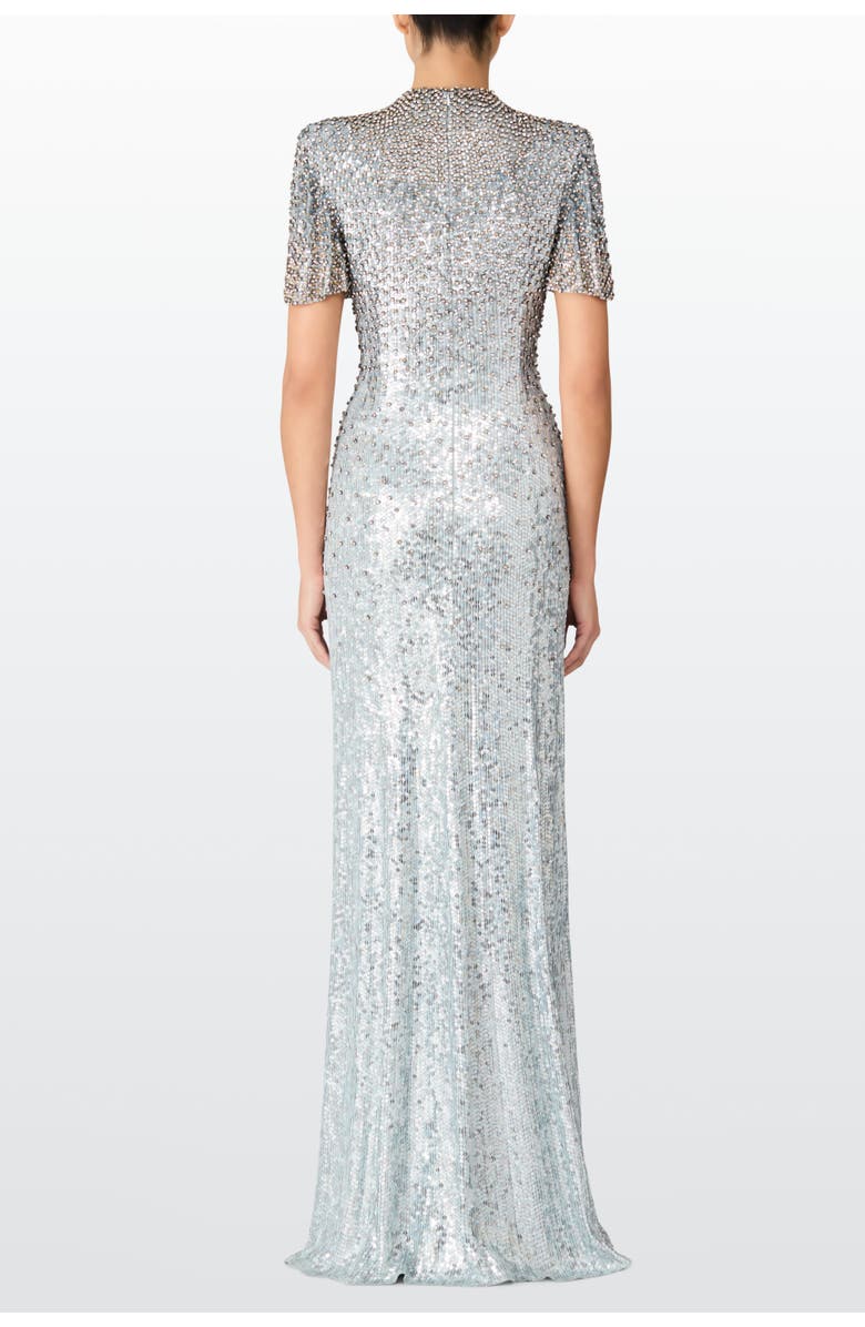 Jenny Packham Jourdain Sequin-Embellished Gown, Alternate, color, Glass