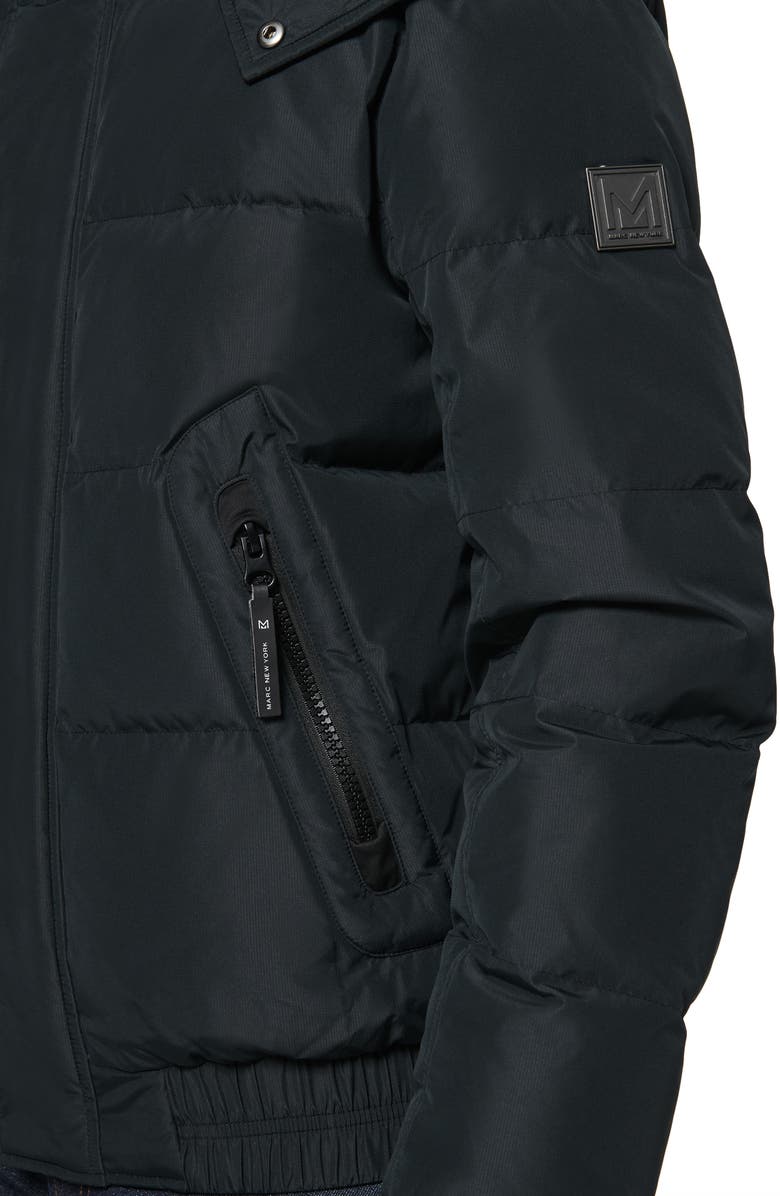 Marc New York Phoenix Water Resistant Down & Feather Coat, Alternate, color, Black