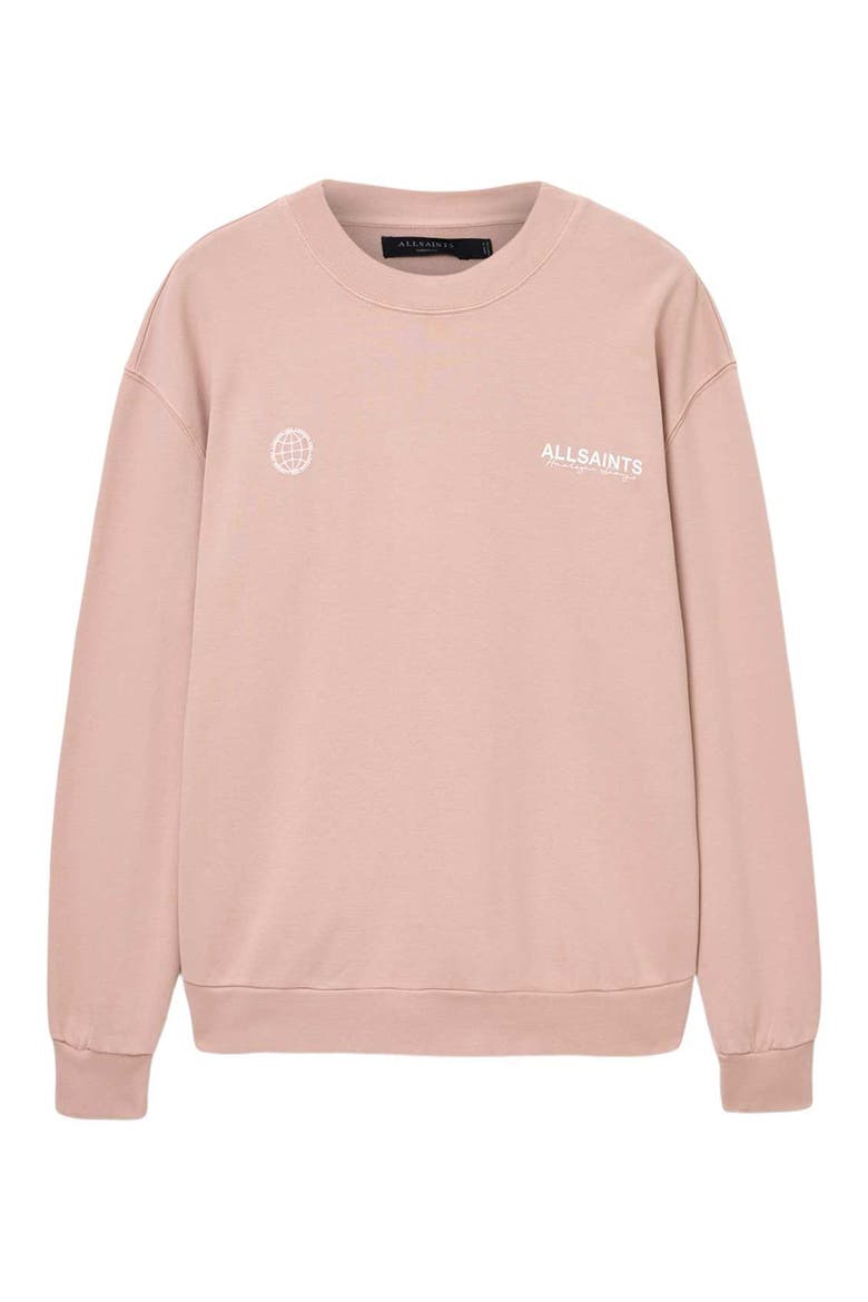 Emblem Graphic Sweatshirt, Alternate, color, SUNBAKED PINK