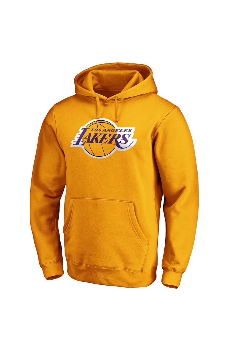 FANATICS Men's Fanatics Branded Anthony Davis Gold Los Angeles Lakers Team Playmaker Name & Number Pullover Hoodie, Alternate, color, 