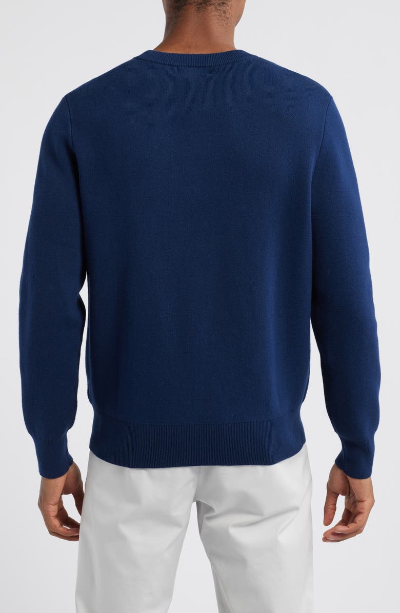 Quiet Golf Owl Cotton Graphic Sweater, Alternate, color,