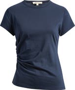 Madewell Asymmetric Ruched Jersey T-Shirt