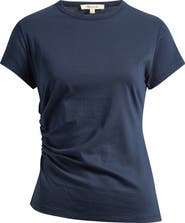 Madewell Asymmetric Ruched Jersey T-Shirt