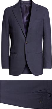 J. Mueser Waverly Indigo High Twist Virgin Wool Suit