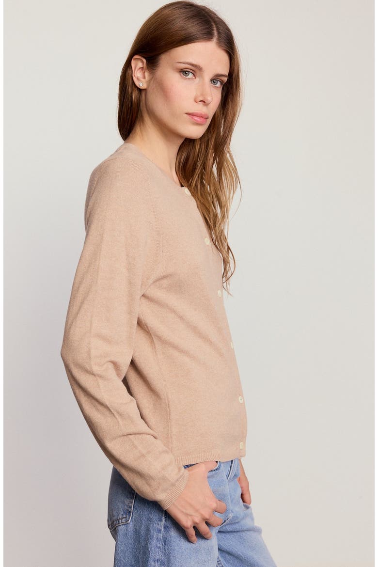 The Crewneck Cotton Cashmere Sweater, Alternate, color, Sand