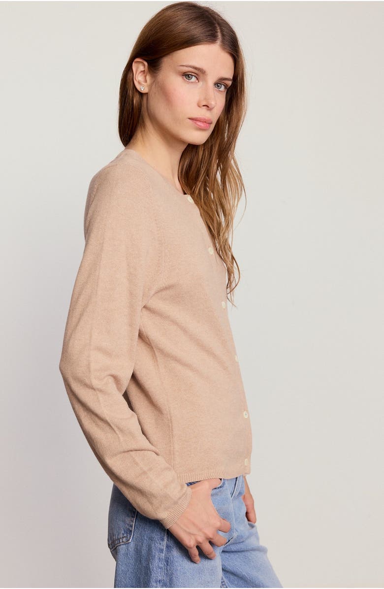 The Shirt by Rochelle Behrens The Crewneck Cotton Cashmere Sweater, Alternate, color, Sand