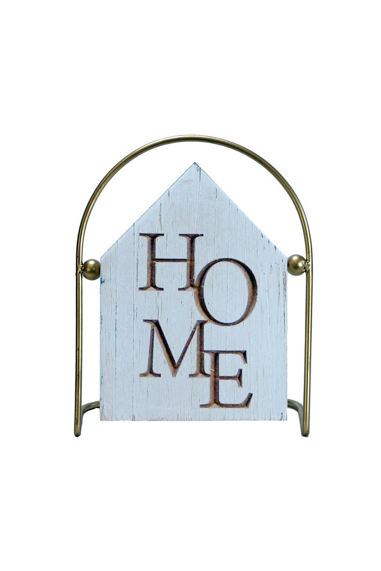 Home Table Top Sign, Main, color, White