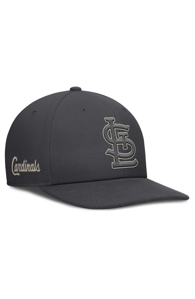 Nike Men's Nike Anthracite St. Louis Cardinals Statement Pro Snapback Hat, Alternate, color, Anthracite