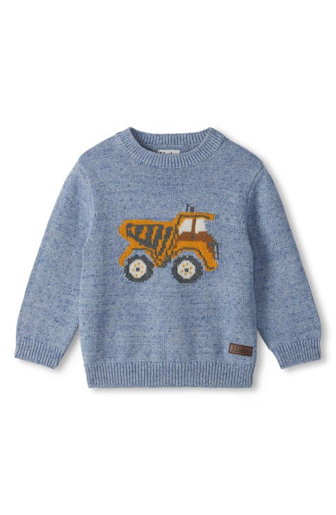 Kids' Dump Truck Crewneck Sweater