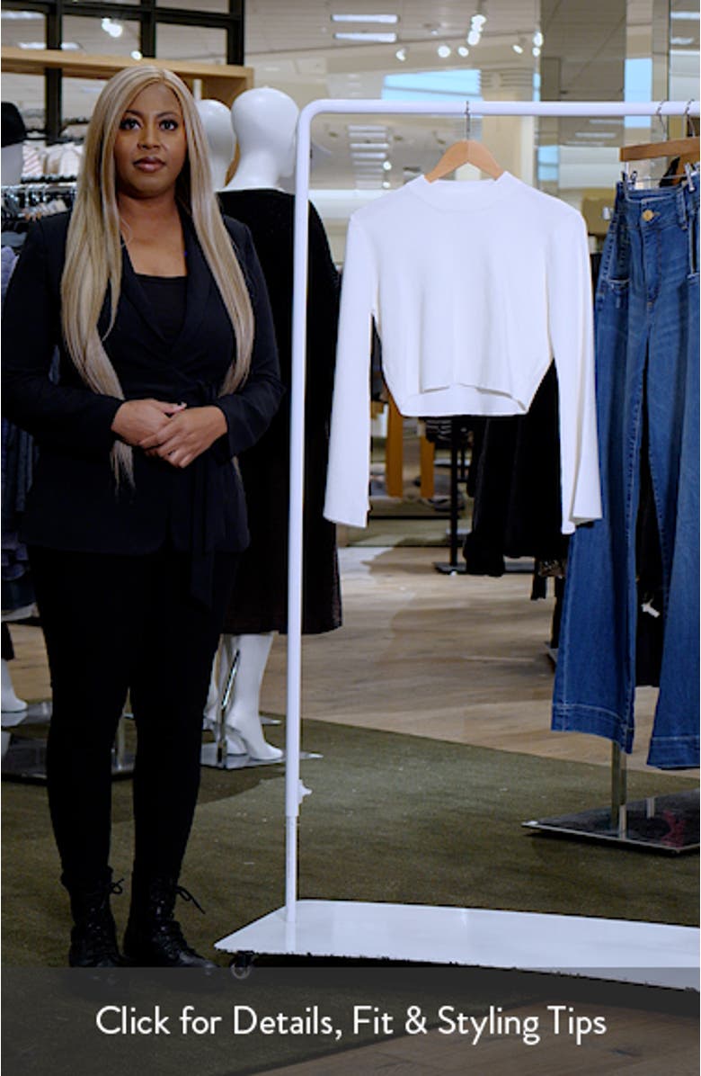 Fletcher Rib Crop Sweater, sales video thumbnail