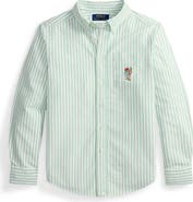 Polo Ralph Lauren Kids' Stripe Embroidered Cotton Oxford Button-Down Shirt