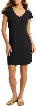 Tommy Bahama Darcy Crochet Trim Stretch Sheath Dress