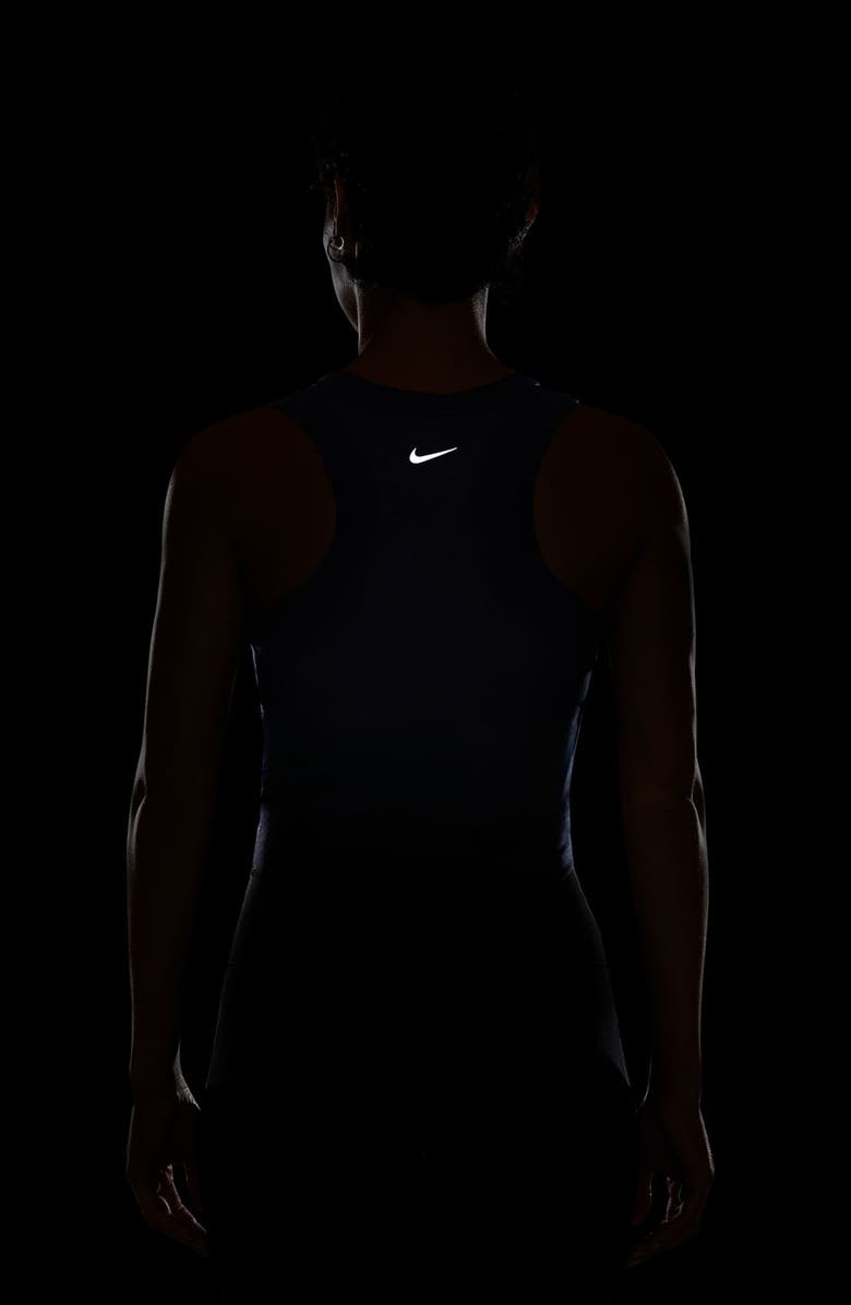 Nike One Fitted Dri-FIT Cropped Tank Top, Alternate, color, Midnight Navy