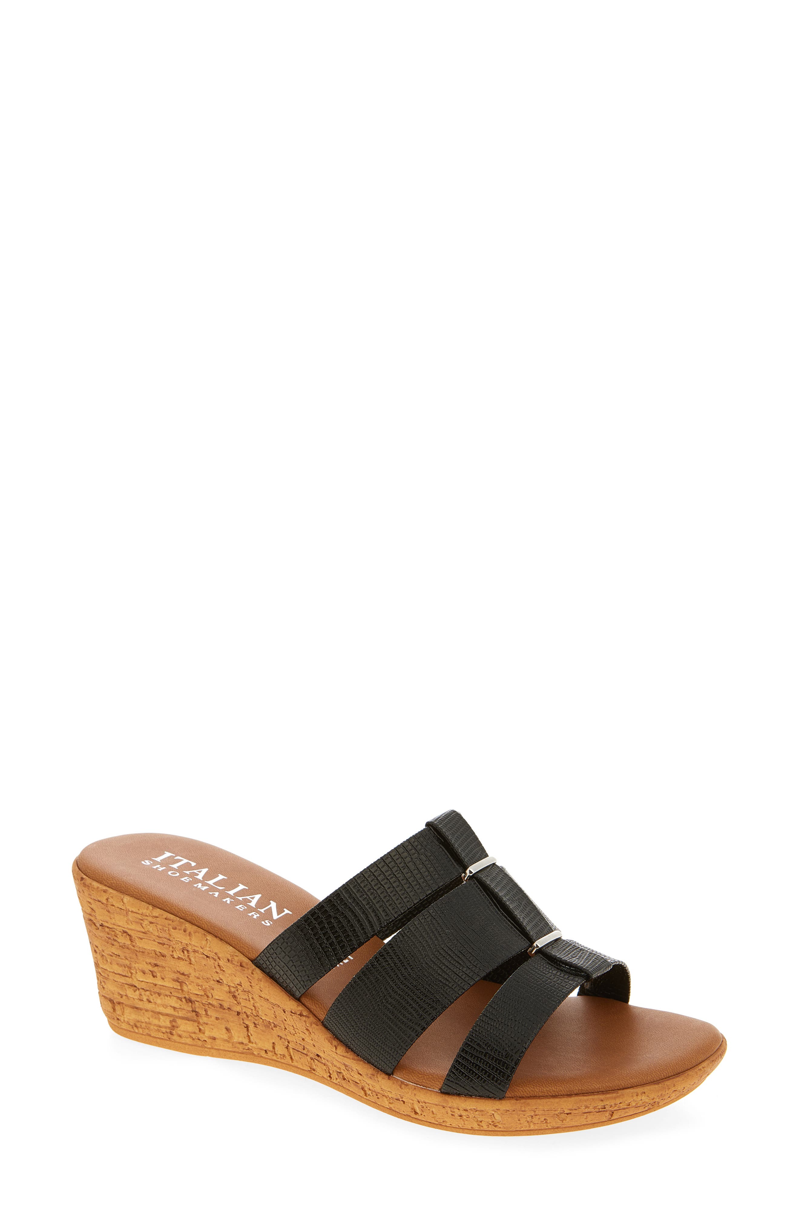 ITALIAN SHOEMAKERS Yuna Wedge Sandal