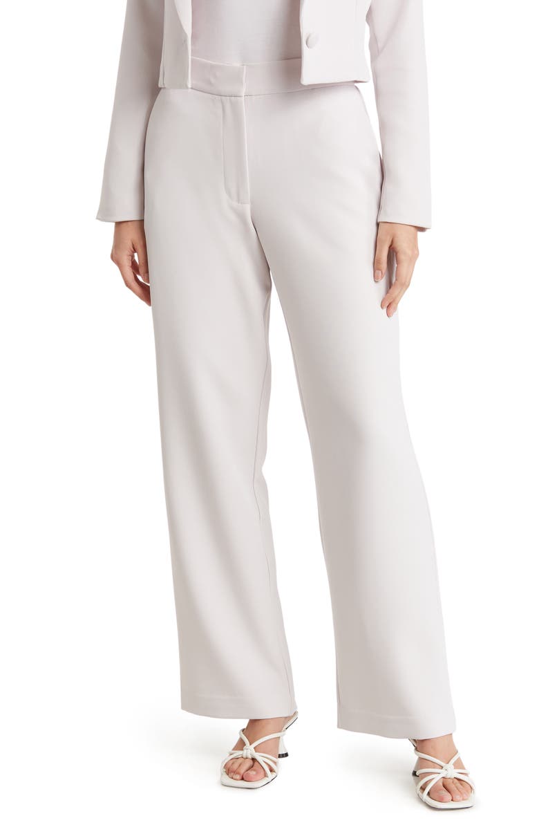 Love By Design Bailey High Rise Wide Leg Trousers, Main, color, Grey Lilac