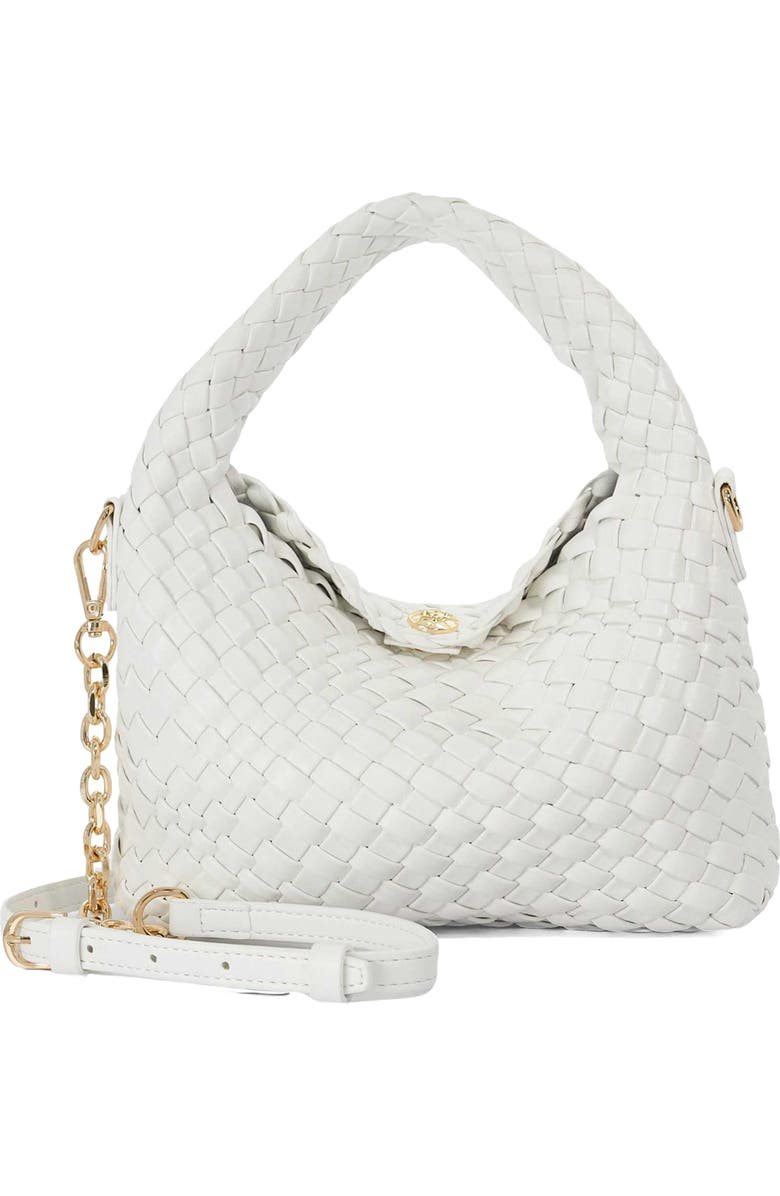 Dune London Dinkydeliberate Woven Top Handle Bag, Main, color, White