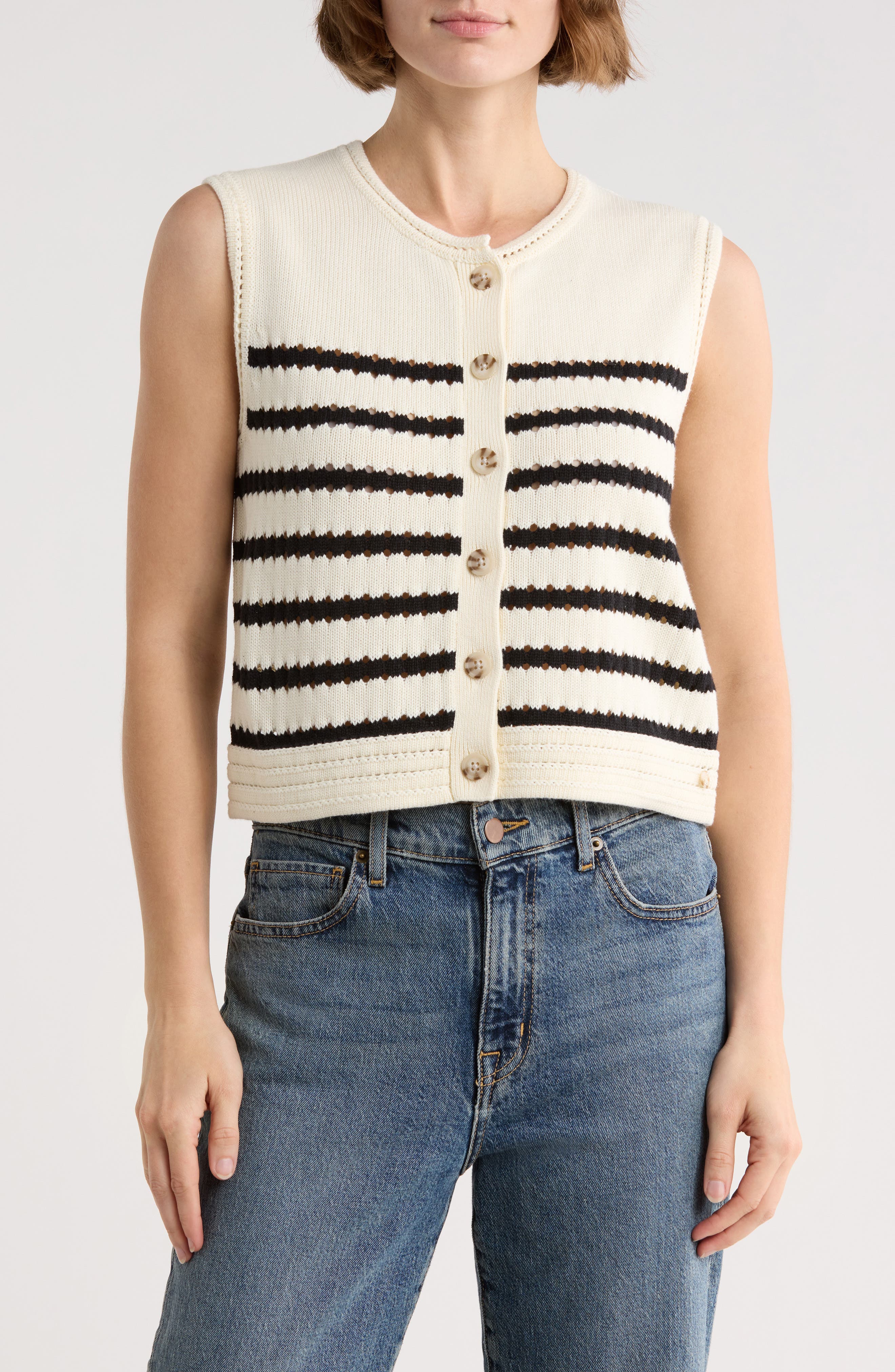 Scotch & Soda Stripe Sweater Vest