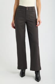 Wit & Wisdom Emma Patch Pocket High Waist Wide Leg Pants
