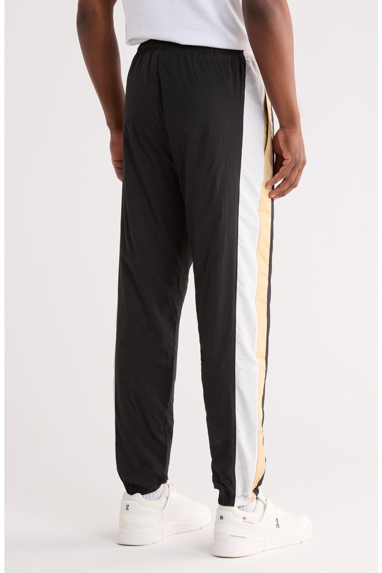Logo Tapered Leg Track Pants, Alternate, color, BLACK/ CROISSANT/ FLOUR