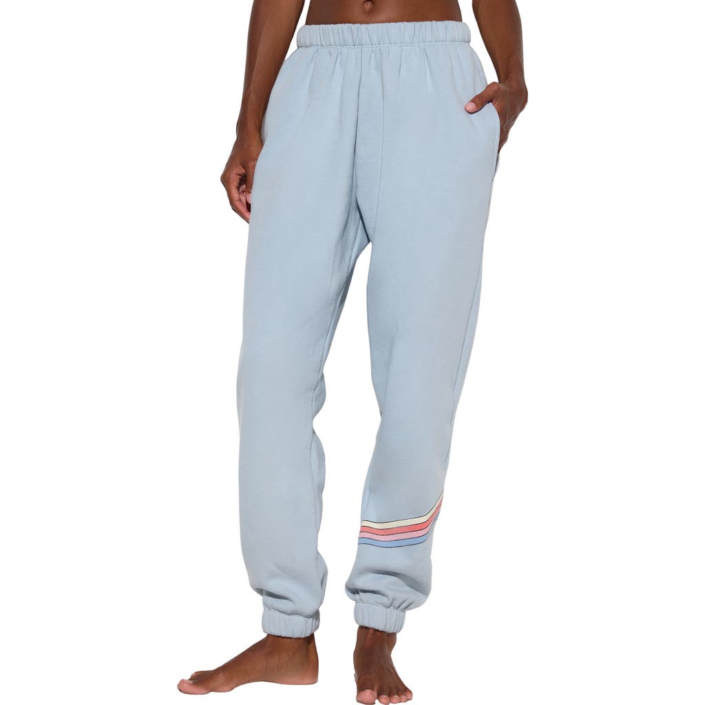 Spiritual Gangster Grateful Portia Cotton Sweatpants In Blue
