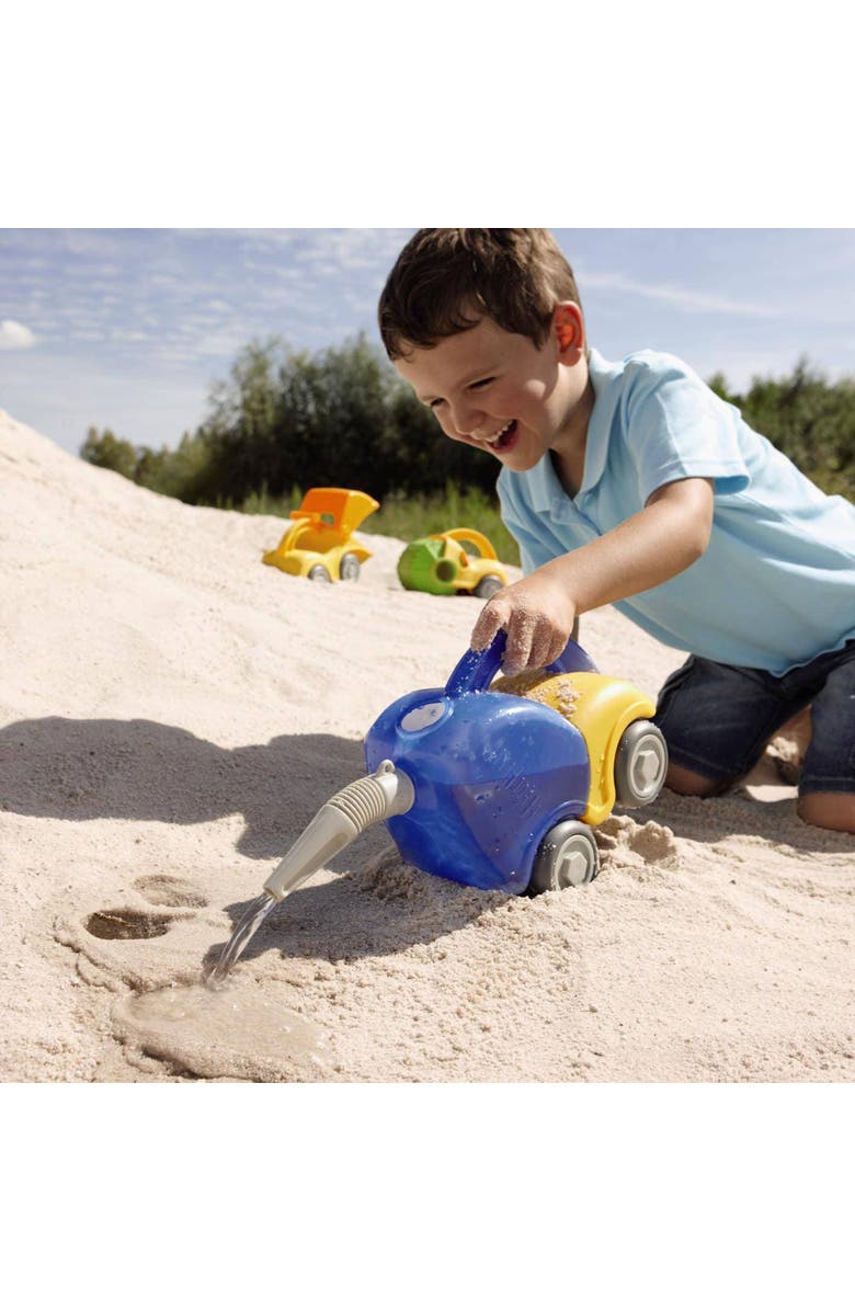 HABA Sand Play Tanker Truck & Funnel, Beach Trucks to Use in Sandbox for Toddlers 1-3, Construction Toys and Toddler Beach Toys for 18 Months and Up, Alternate, color, Multi