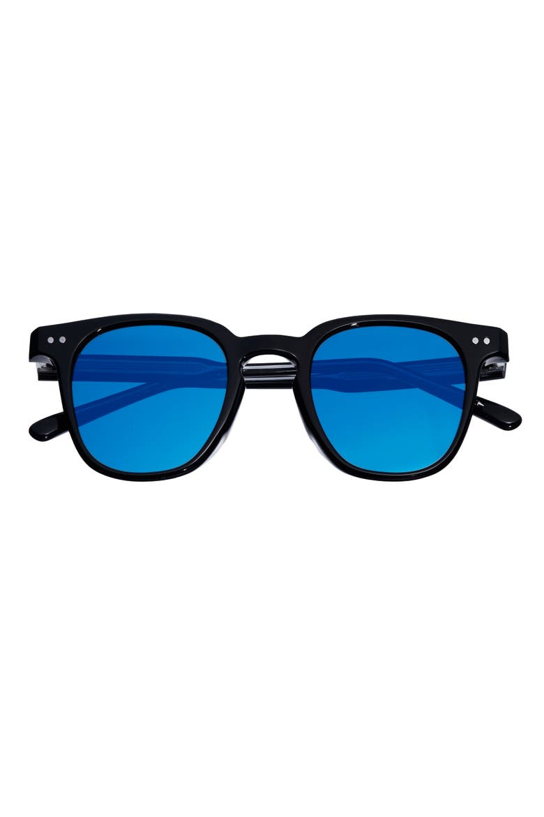 Alexander Polarized Sunglasses, Alternate, color, Black/Blue