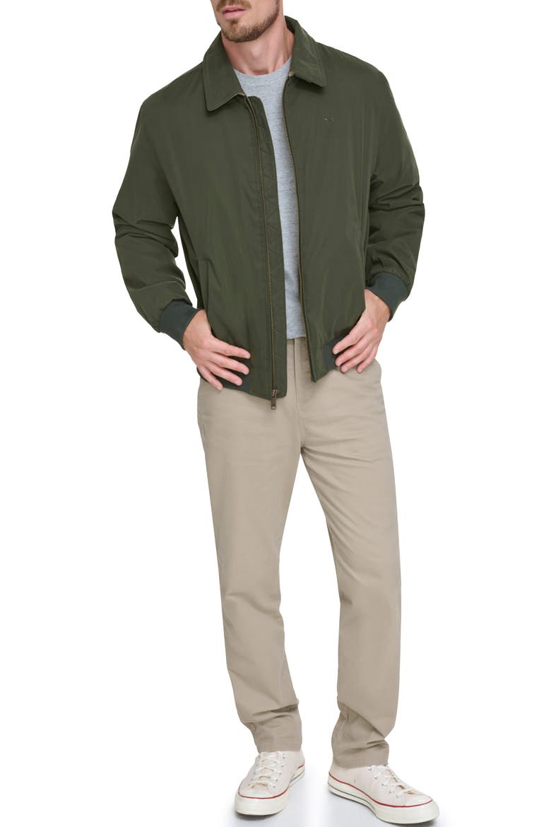 Microtwill Bomber Jacket, Alternate, color, OLIVE