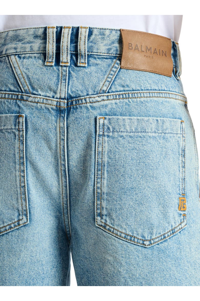Light blue denim Bermuda shorts, Alternate, color, blue