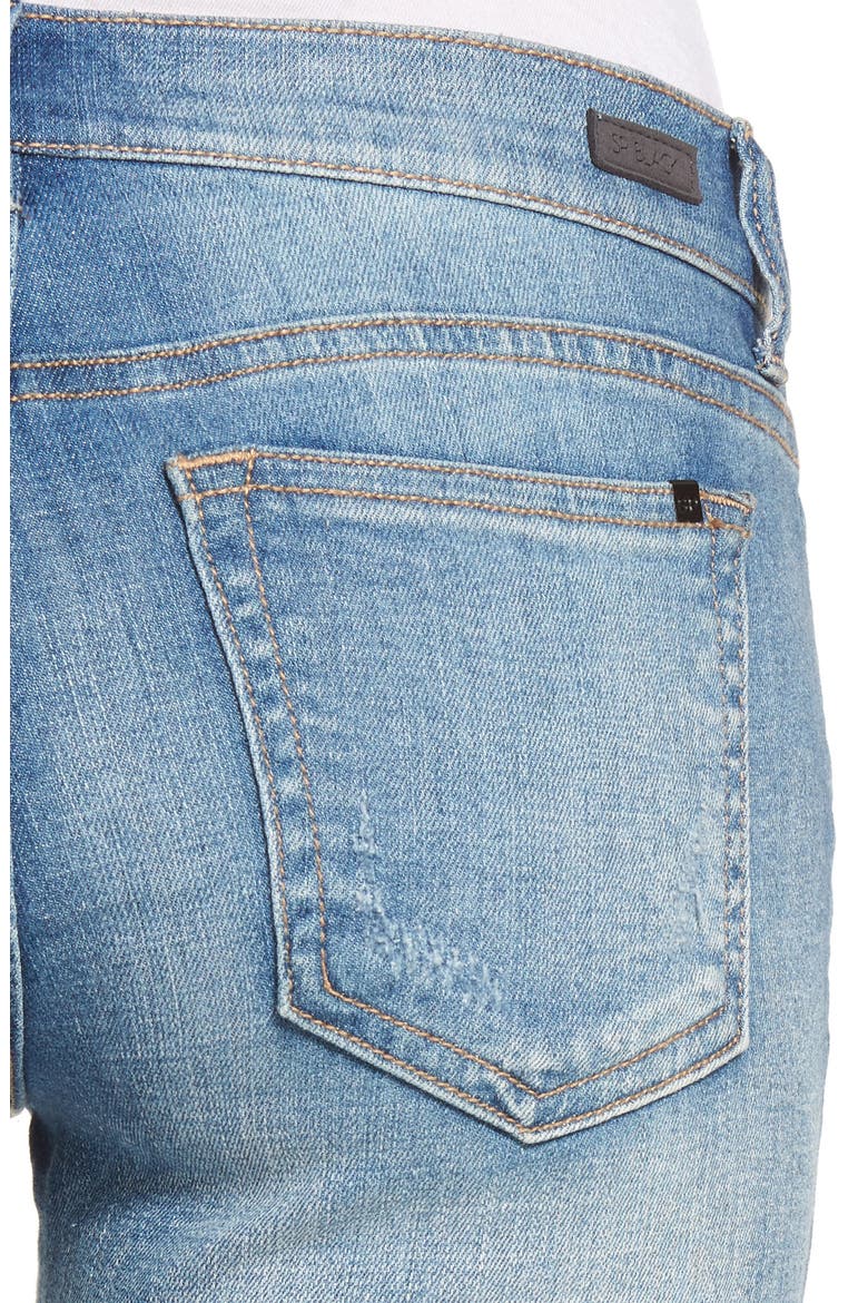 Ripped Knee Skinny Jeans, Alternate, color, MEDIUM LIGHT