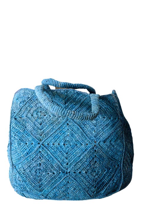 Nico Raffia Tote Bag