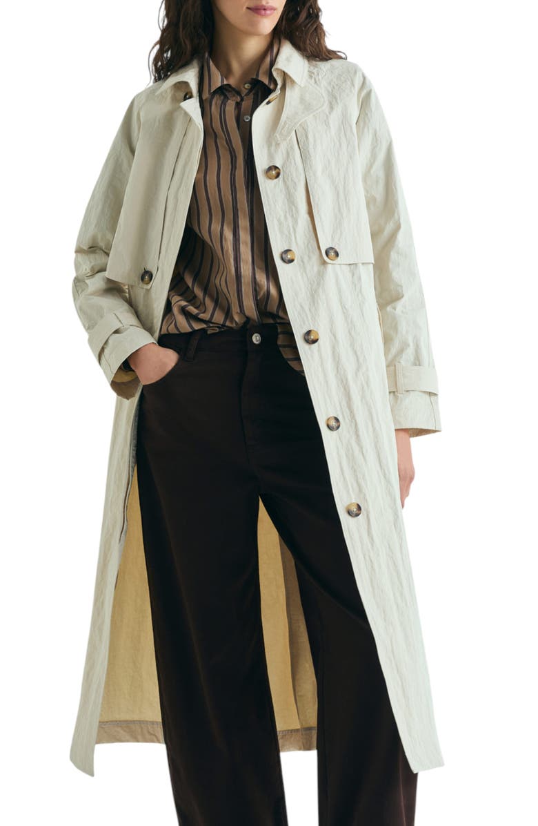 Scalpers Lightweight Multi-Position Trench Coat, Main, color, Stone
