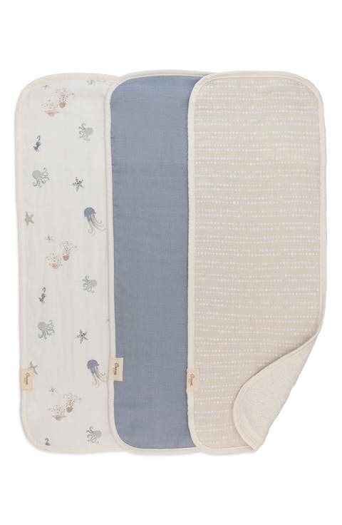 3-Pack Cotton Baby Burp Cloth Set (Baby)